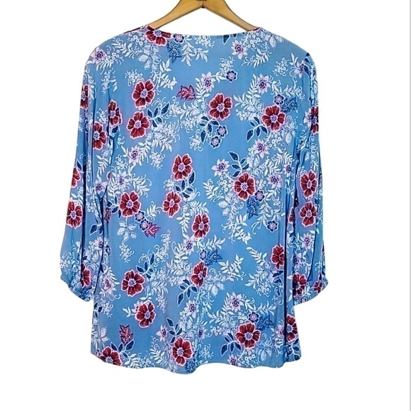 J. Jill Floral Button Front Blouse - Picture 3 of 5